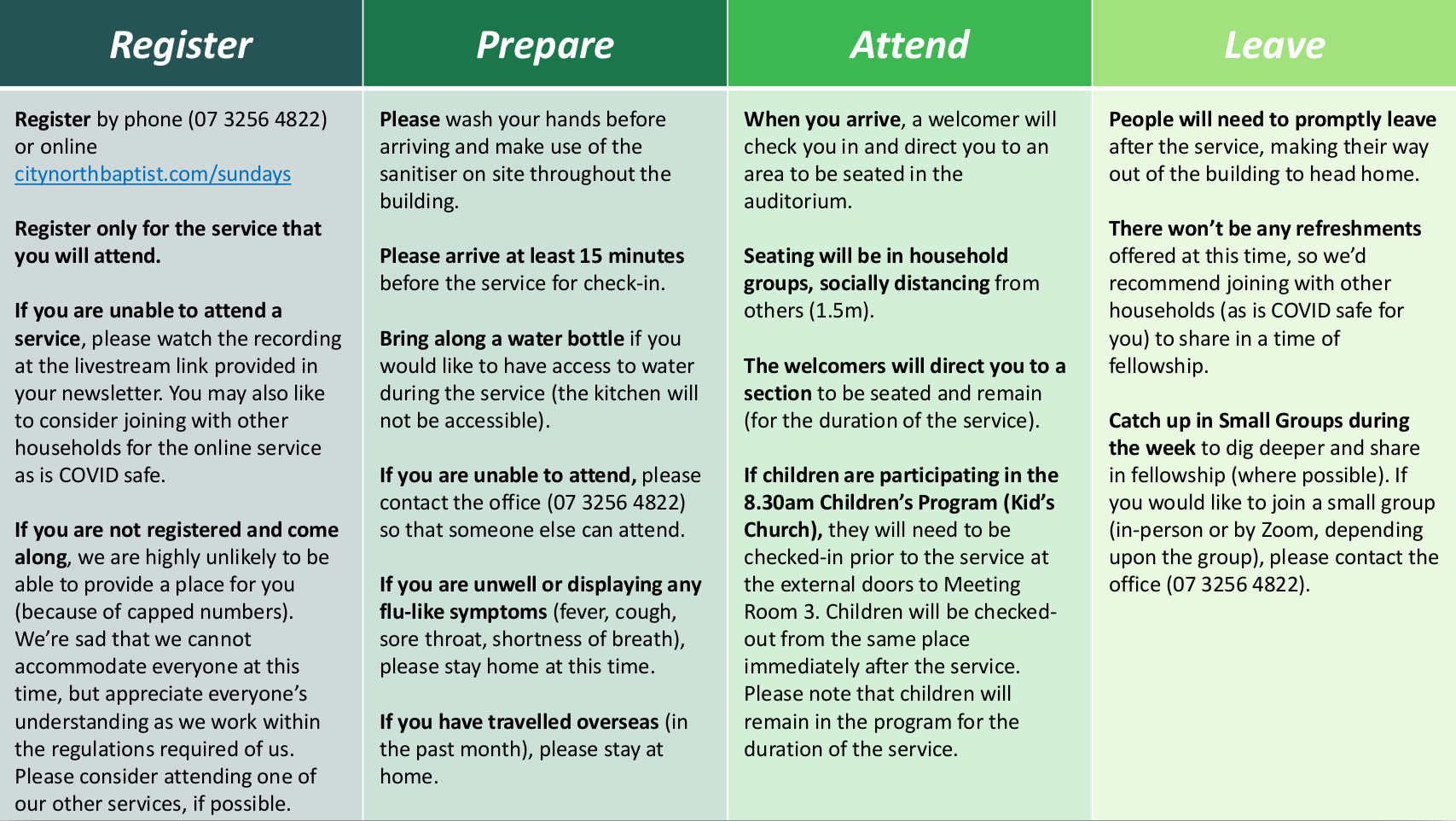 Guidelines for Attendance